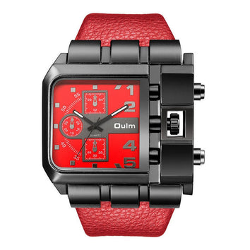 Montre à Quartz avec bracelet en cuir - Livraison offerte
