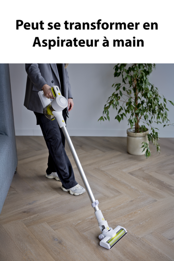 Aspirateur sans fil 150W doté de la technologie Cyclonique - Livraison offerte