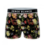 Lot de 6 boxers motifs à fleurs en microfibre de la marque Serge Blanco - Livraison offerte