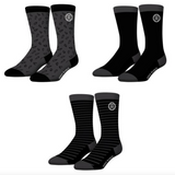 Lot de 9 paires de chaussettes de ville Serge Blanco en coton peigné - Livraison offerte
