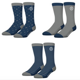 Lot de 9 paires de chaussettes de ville Serge Blanco en coton peigné - Livraison offerte