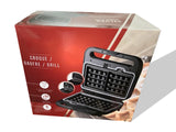 Grill pour Croque-Monsieur et Gaufres 1000 W - Livraison Offerte