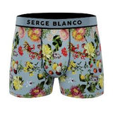 Lot de 6 boxers motifs à fleurs en microfibre de la marque Serge Blanco - Livraison offerte
