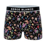 Lot de 6 boxers motifs à fleurs en microfibre de la marque Serge Blanco - Livraison offerte