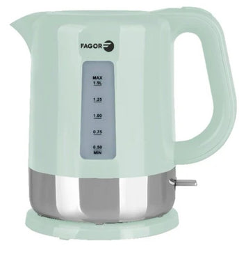 Bouilloire style rétro en acier inoxydable de la marque Fagor - 2200W - capacité 1,5 litre - Livraison offerte